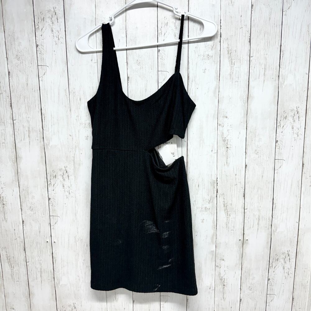Sophie Rue‎ Dress Women Size M Asymmetrical Sleeveless Black Cut-out Mini NWT